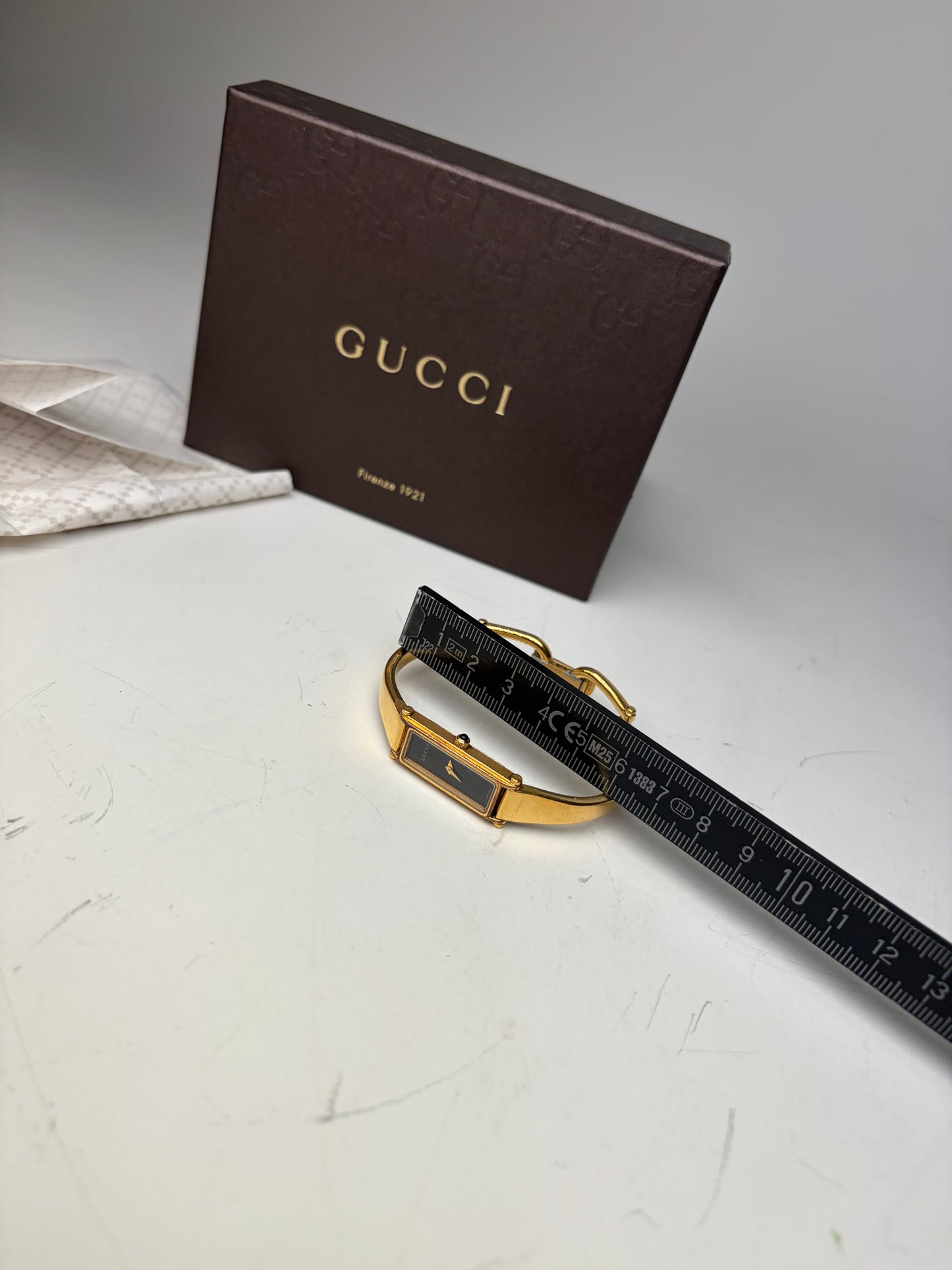 Vintage Gucci Gold-Tone Bracelet Watch Stainless Steel