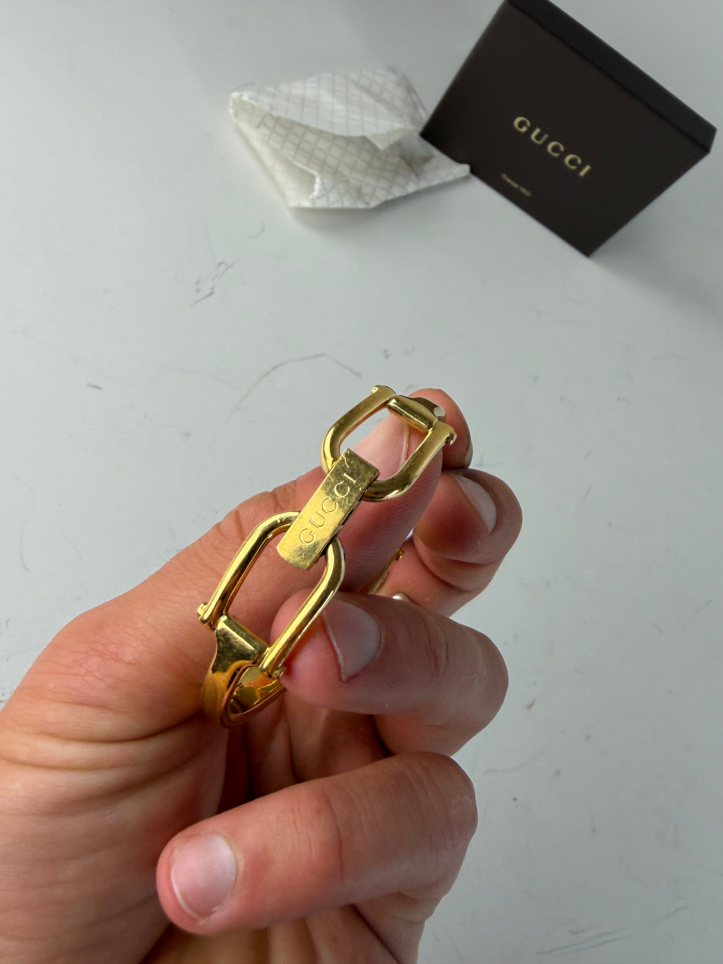 Vintage Gucci Gold-Tone Bracelet Watch Stainless Steel
