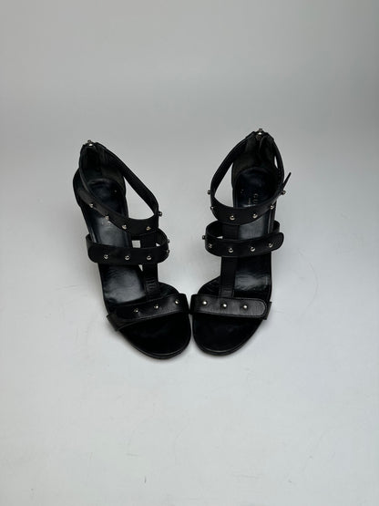 Vintage Gucci Studded Leather Pumps Black EU36