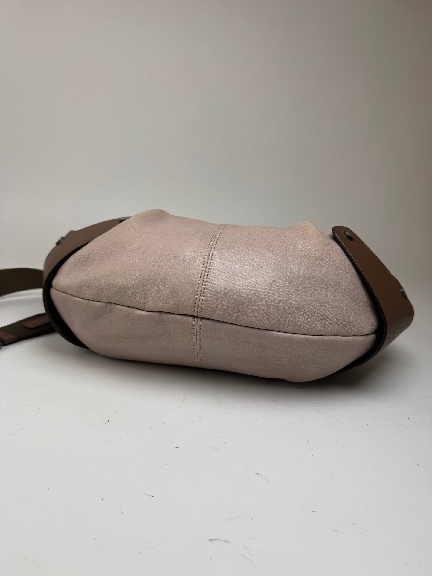 Sac vintage Marni en cuir à 2 voies violet marron