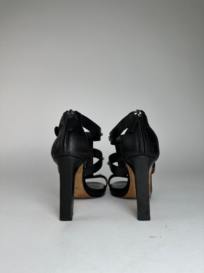 Vintage Gucci Studded Leather Pumps Black EU36