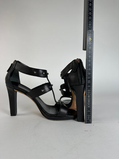 Vintage Gucci Studded Leather Pumps Black EU36