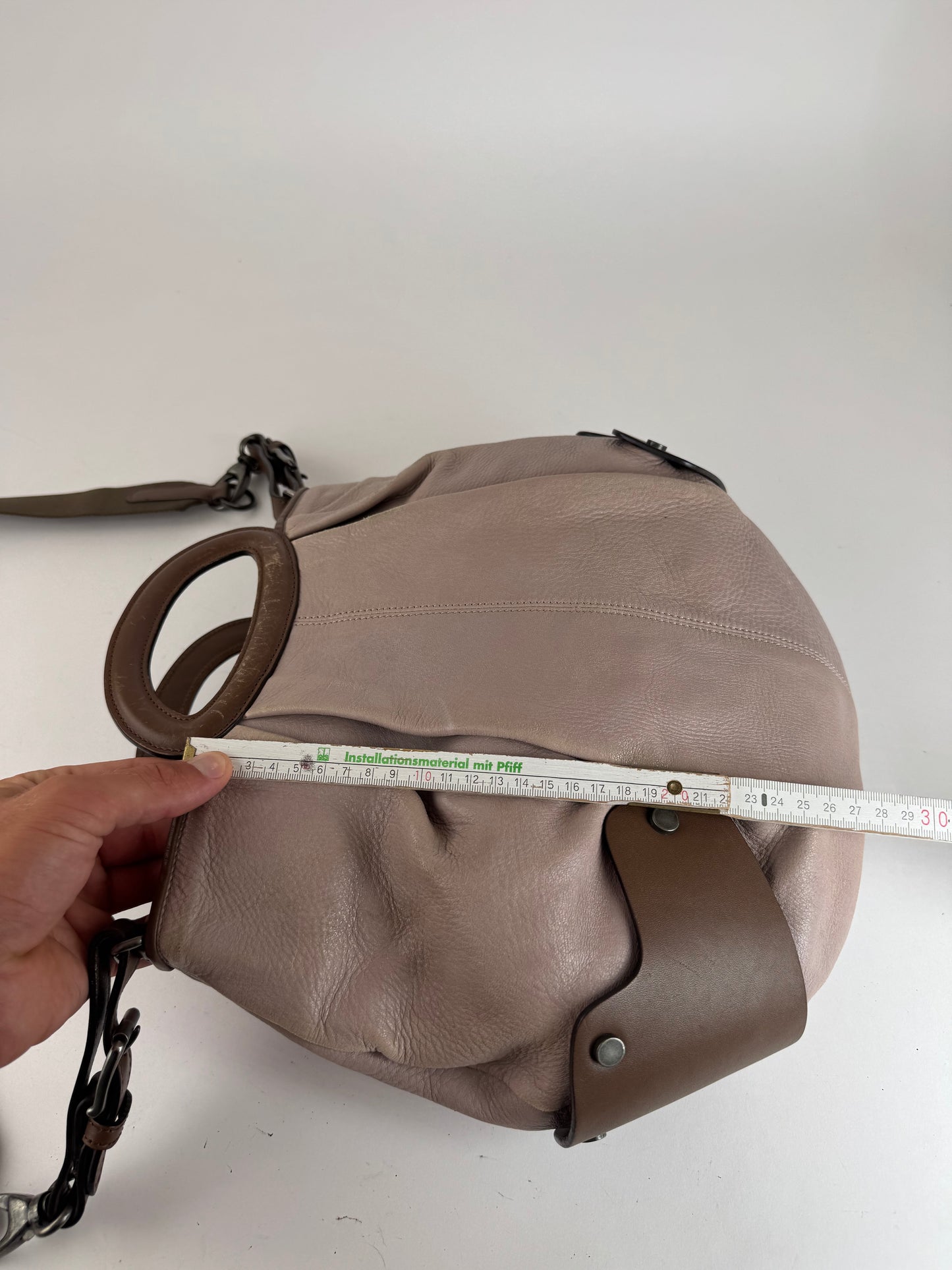 Sac vintage Marni en cuir à 2 voies violet marron