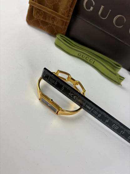 Vintage Gucci 1500L Bracelet Watch Late 1990s Gold Black