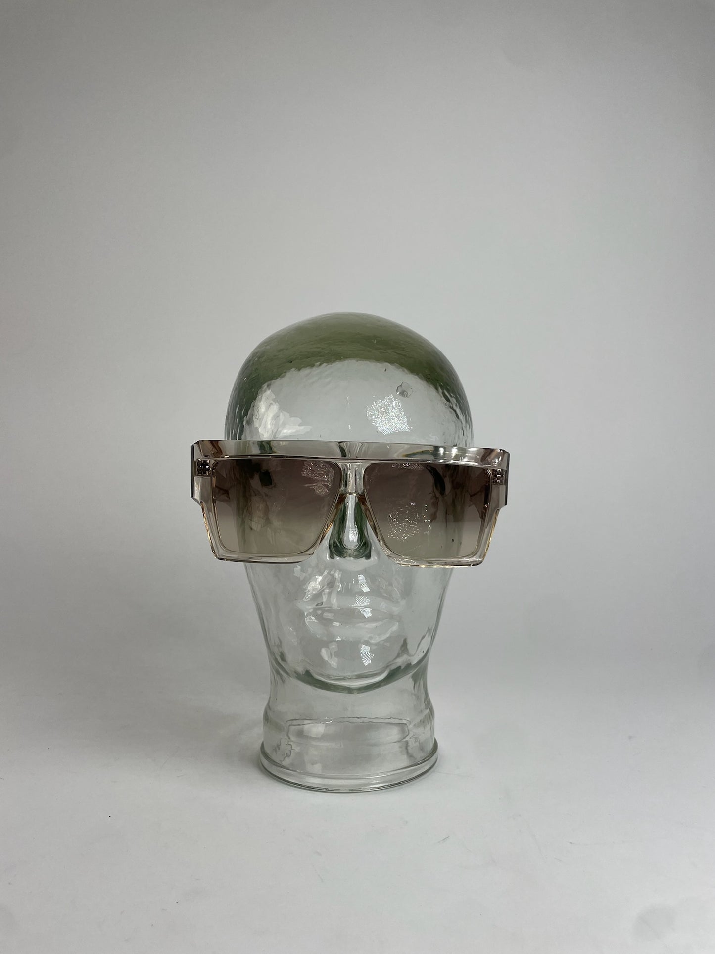 Vintage Celine Paris Oversized Sunglasses Silver