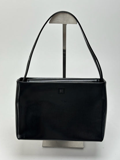 Sac vintage Givenchy en cuir verni noir
