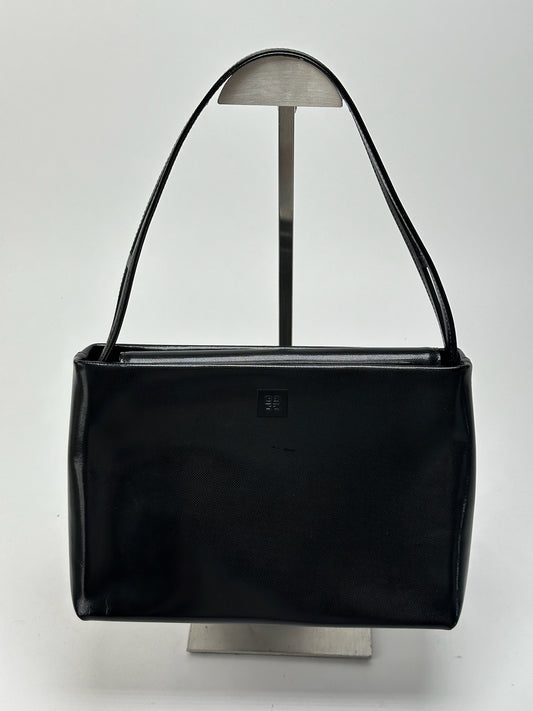 Sac vintage Givenchy en cuir verni noir