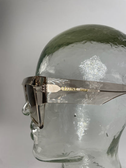 Vintage Celine Paris Oversized Sunglasses Silver