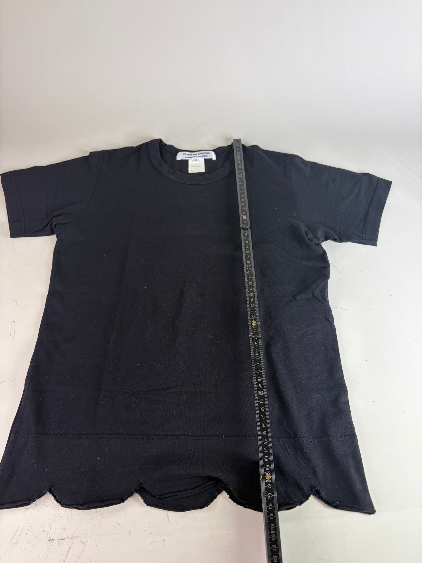 Vintage Comme Des Garcons Cotton T-shirt Black approx. S