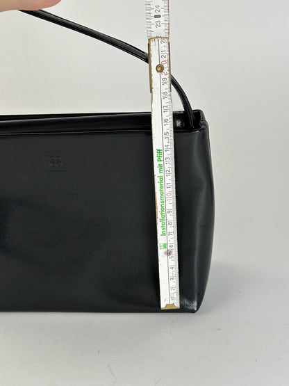 Sac vintage Givenchy en cuir verni noir