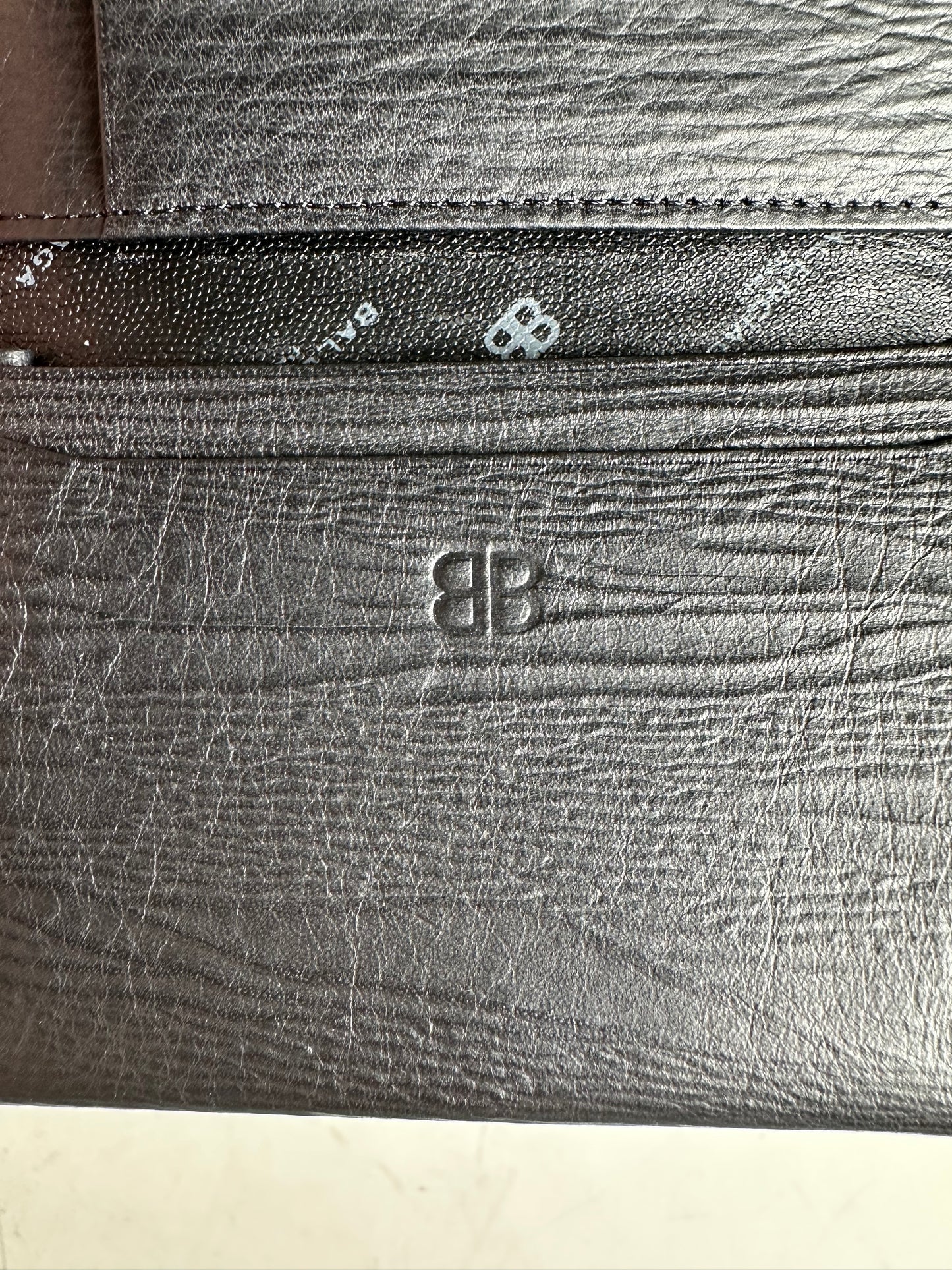 Vintage Balenciaga Leather Card Holder Black
