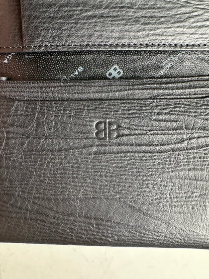 Vintage Balenciaga Leather Card Holder Black