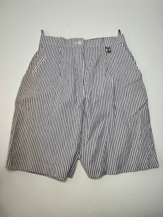 Vintage Dior Striped Shorts White Purple M