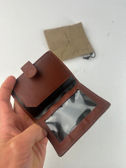 Vintage Bottega Veneta Textured Card Holder Black