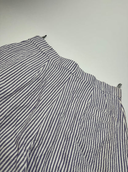 Vintage Dior Striped Shorts White Purple M