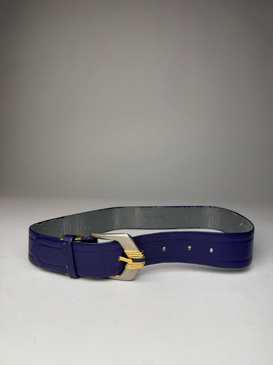 Vintage Dior leather Belt Purple