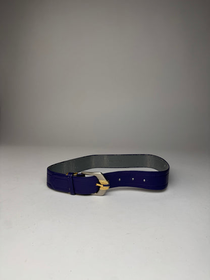 Vintage Dior leather Belt Purple