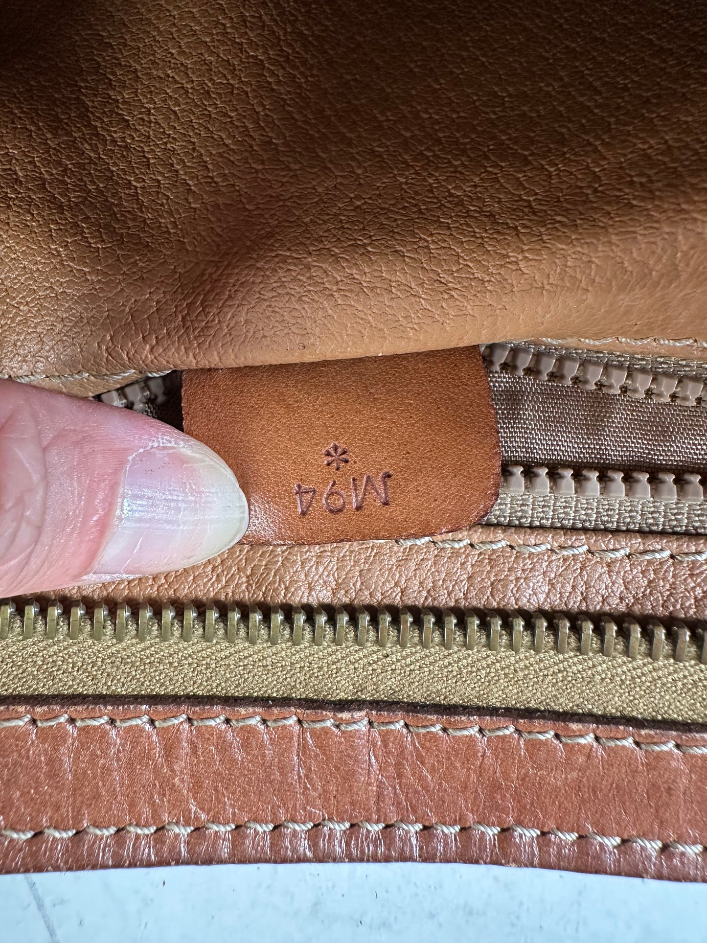 Vintage Celine Coated Canvas Clutch Bag Brown Tan Gold