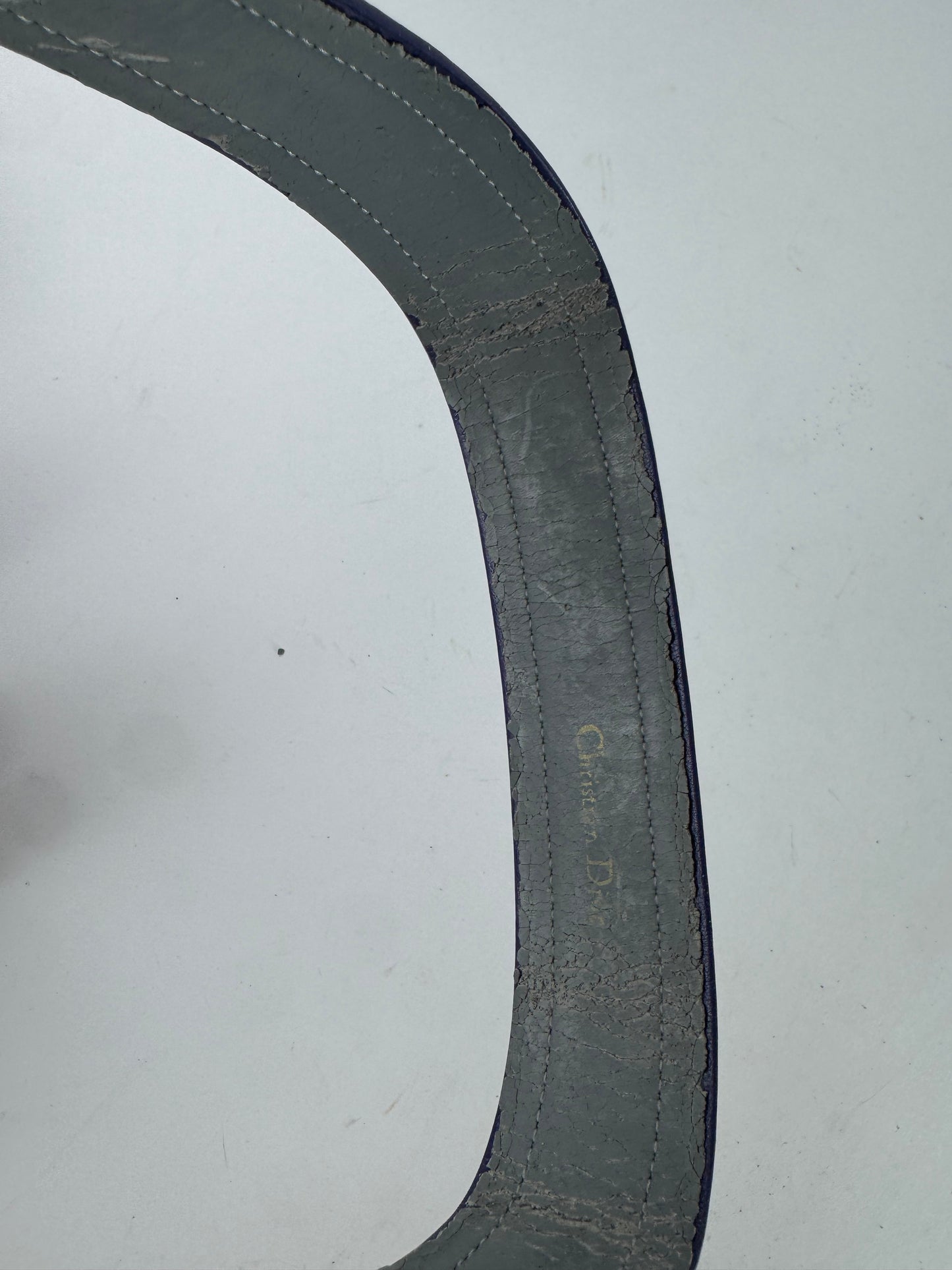 Vintage Dior leather Belt Purple