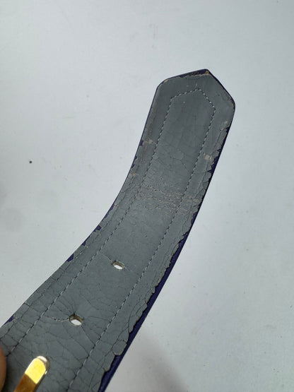 Vintage Dior leather Belt Purple