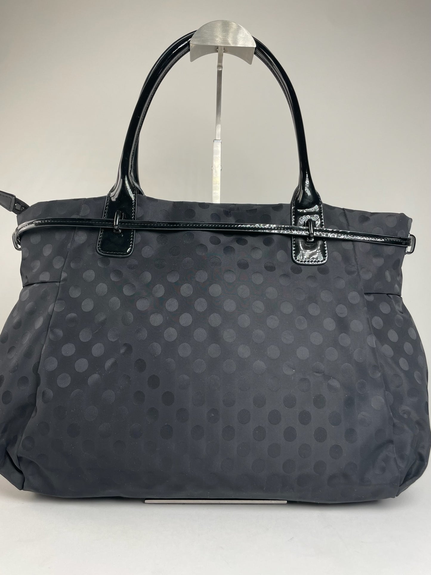 Vintage Yohji Yamamoto Polkadoz Patent Leather / Polyester Handbag