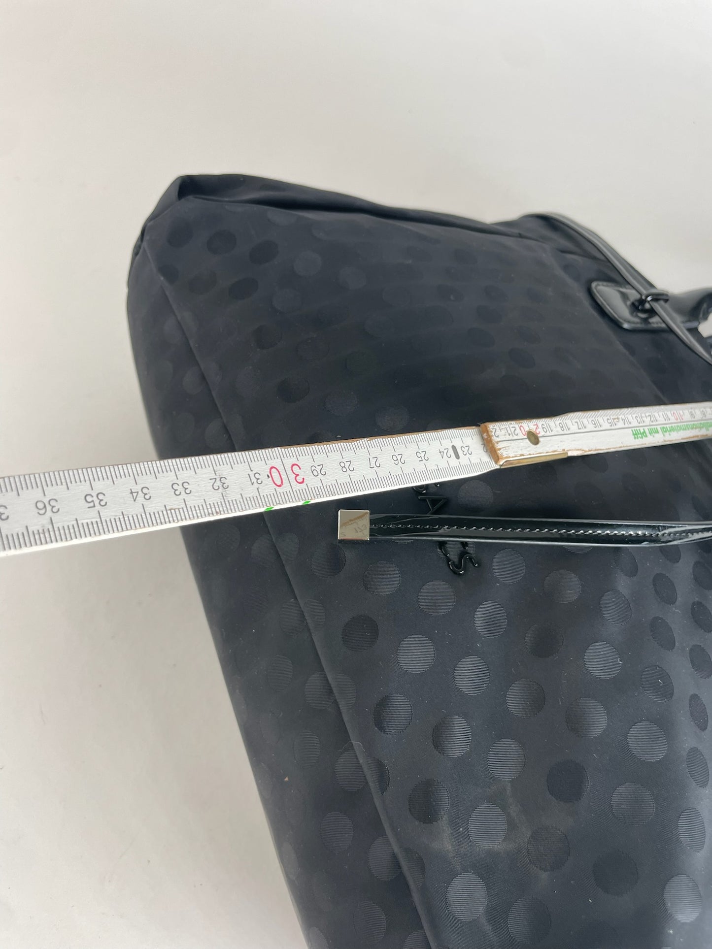 Vintage Yohji Yamamoto Polkadoz Patent Leather / Polyester Handbag