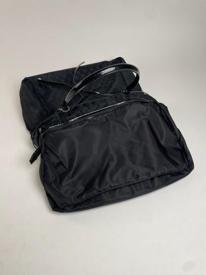 Vintage Yohji Yamamoto Polkadoz Patent Leather / Polyester Handbag