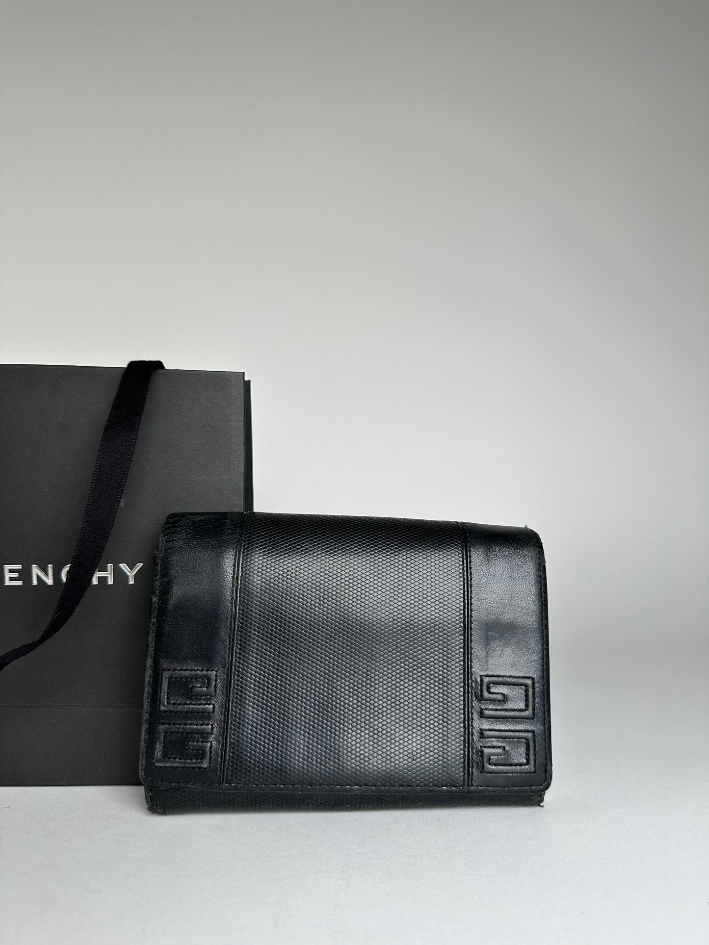 Vintage Givenchy Leather Wallet Black