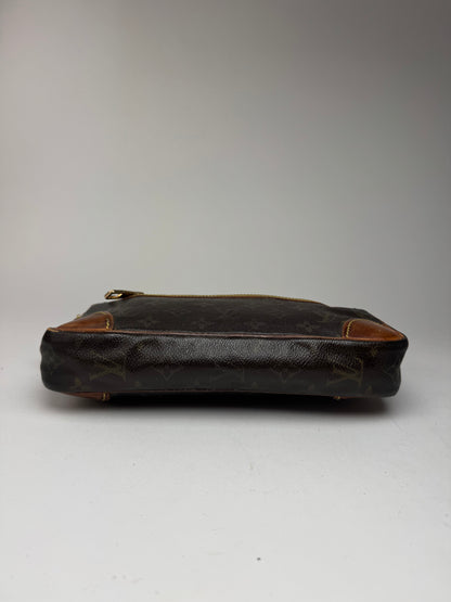 Pochette vintage Louis Vuitton en cuir Monogram marron