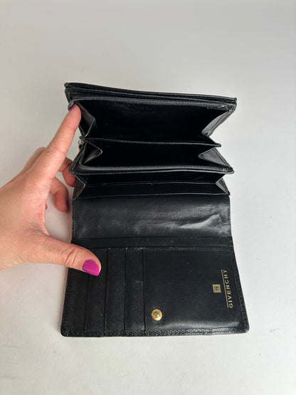 Vintage Givenchy Leather Wallet Black