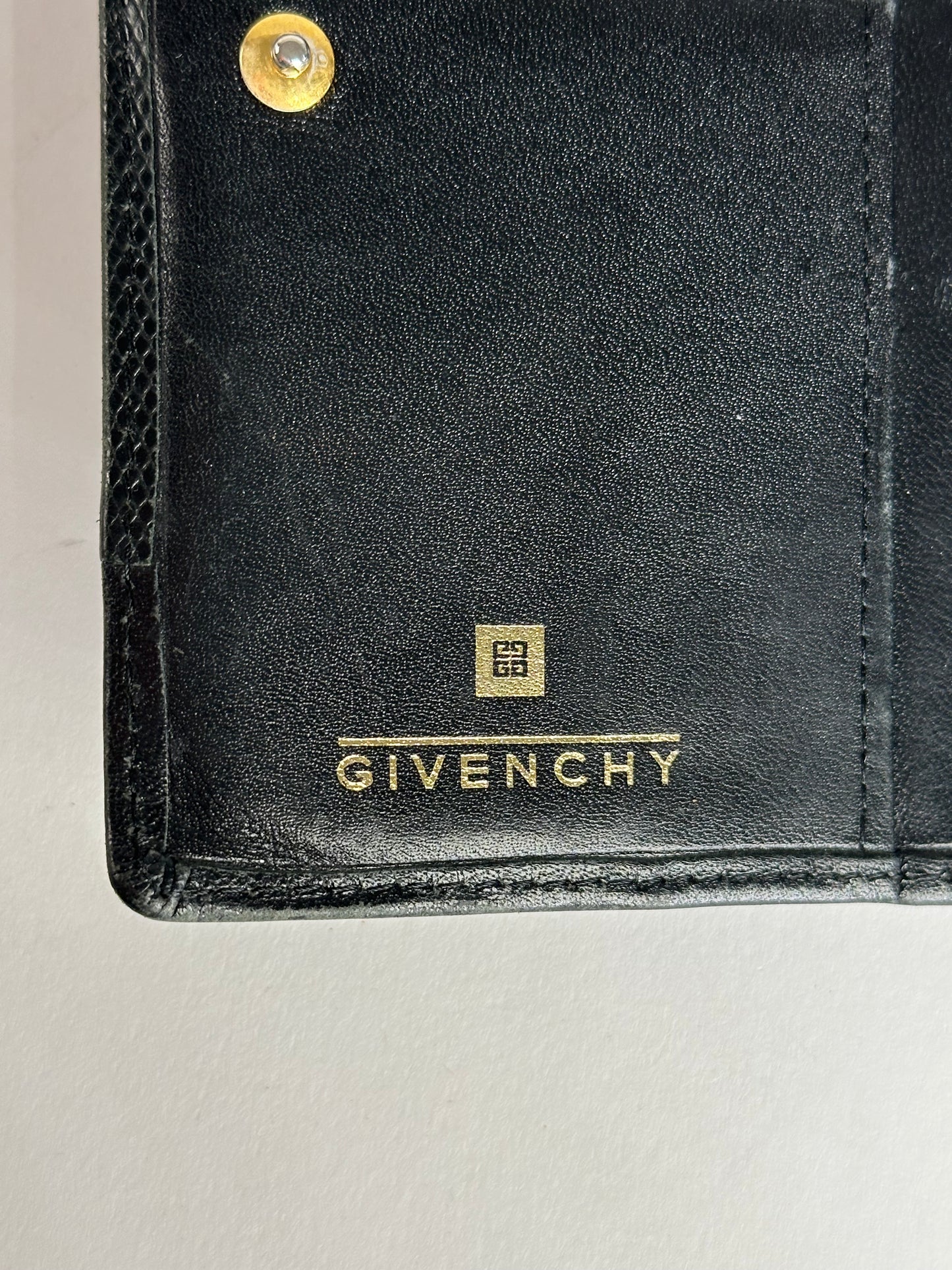 Vintage Givenchy Leather Wallet Black