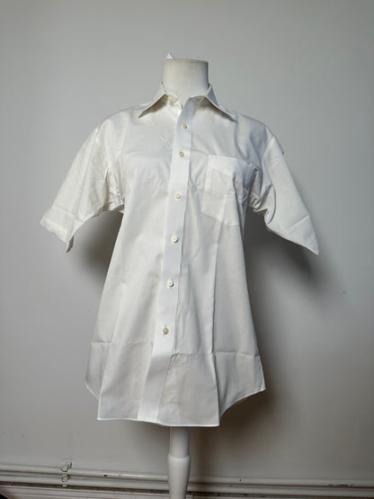 Vintage Courreges Cotton Blend Shirt White L