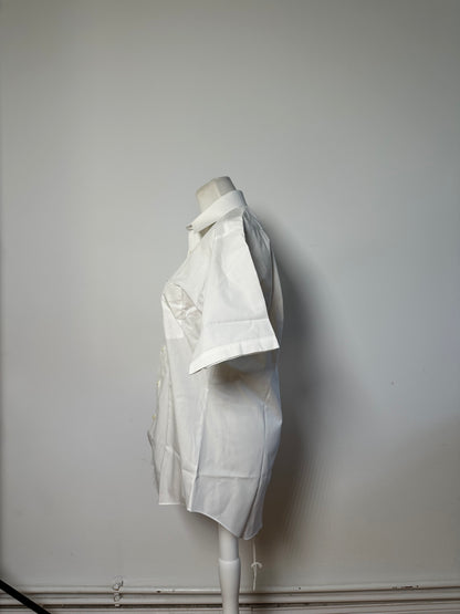 Vintage Courreges Cotton Blend Shirt White L