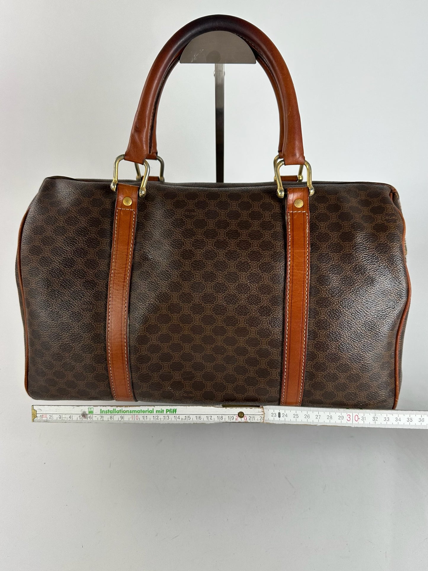 Sac Boston vintage Céline Paris Mini marron