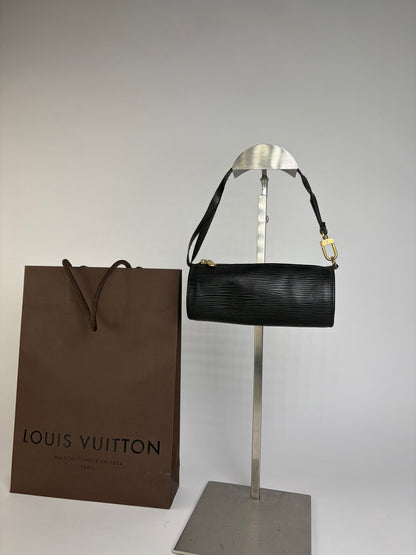 Vintage Louis Vuitton Epi Flap Crossbody Bag 1991 Black
