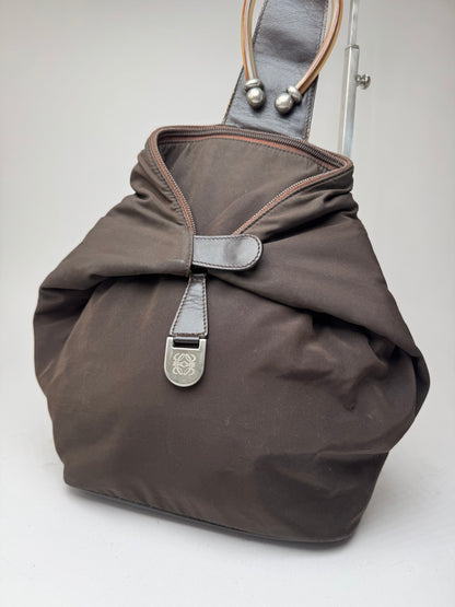 Sac bandoulière vintage Loewe Anton marron