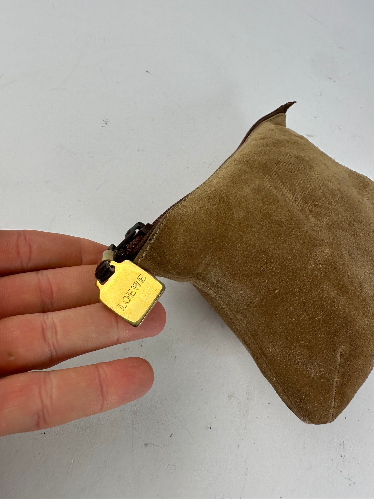 Vintage Loewe Pouch Tan