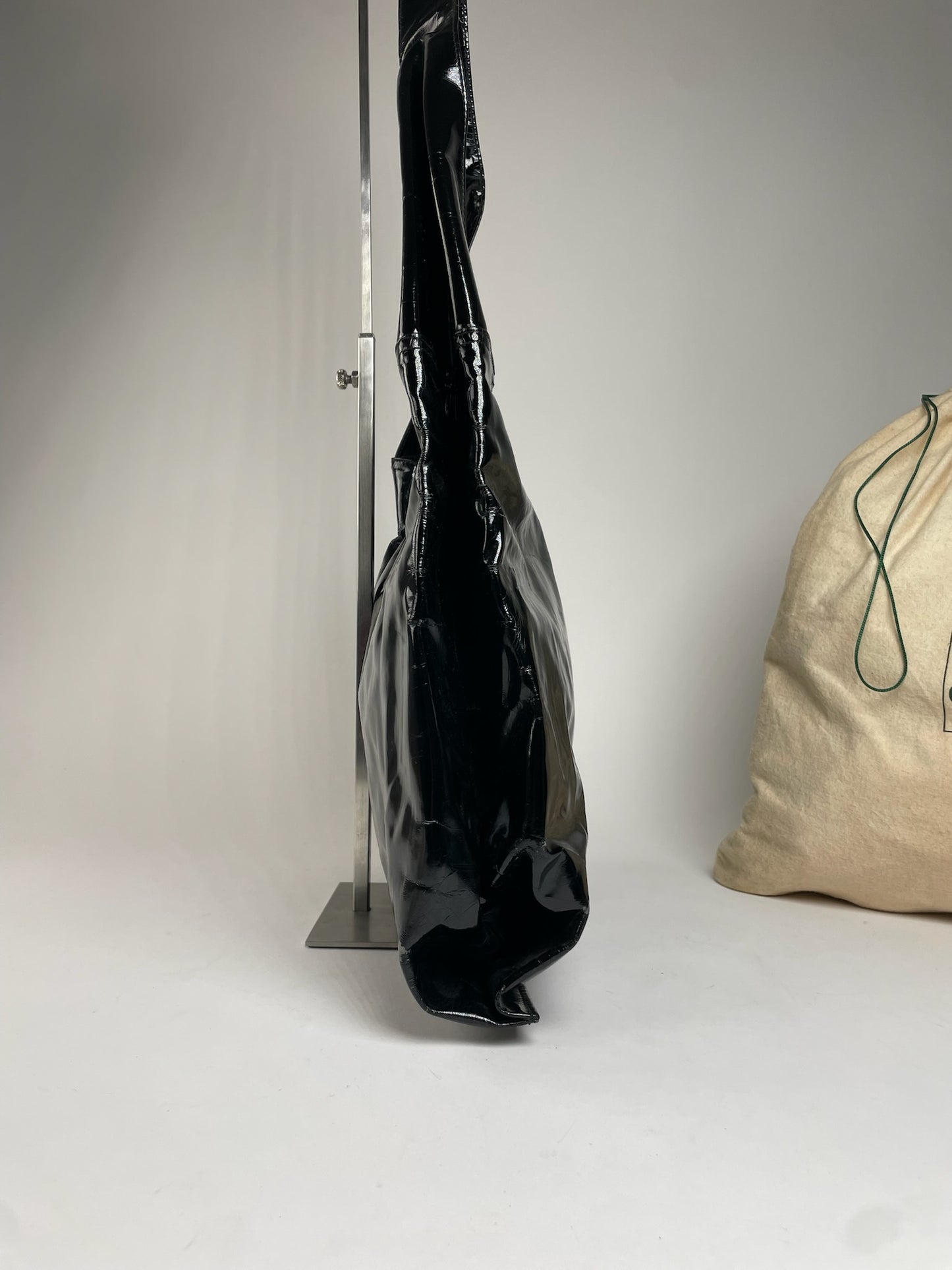 Vintage Gucci Patent Leather Handbag Black