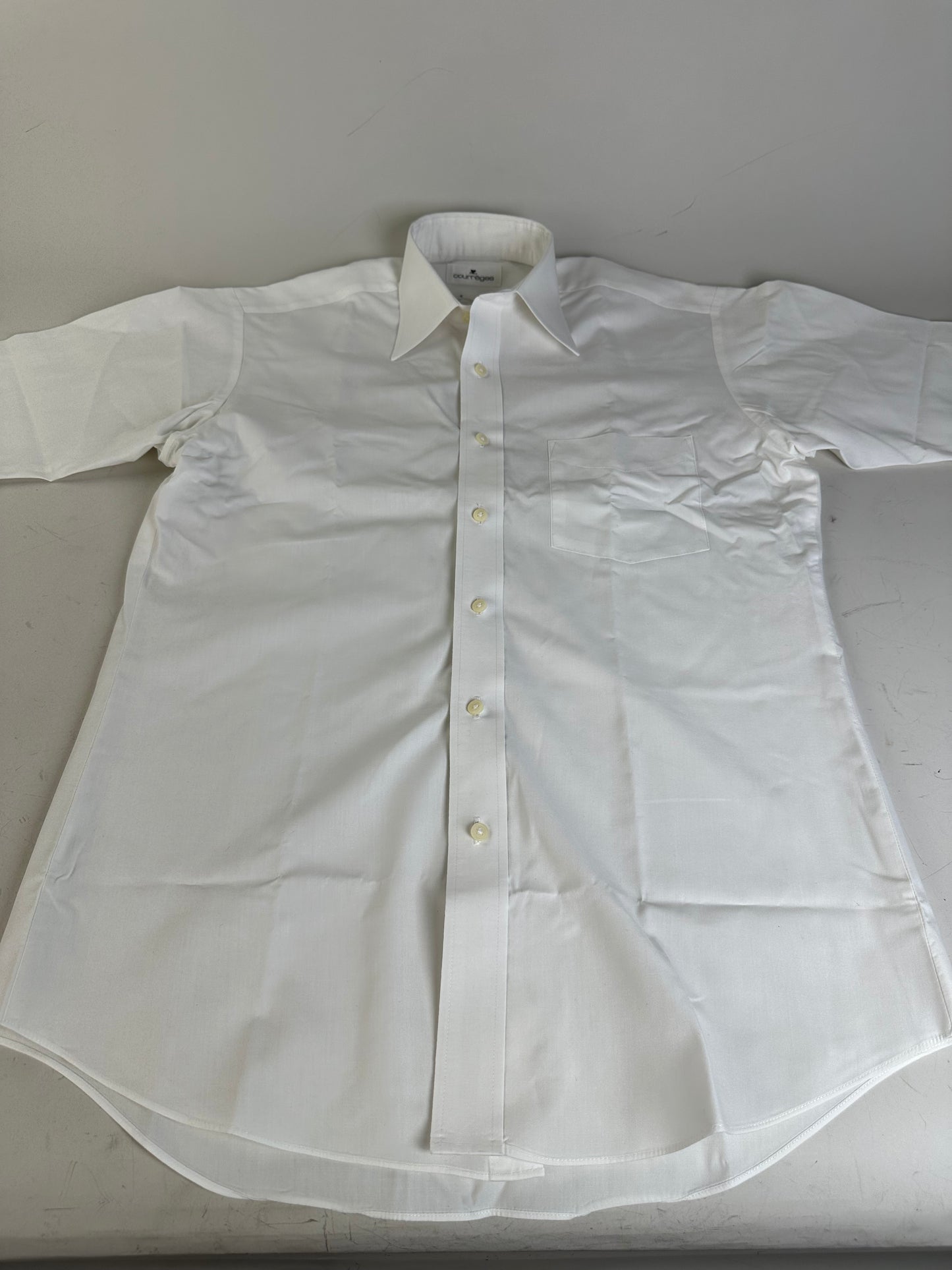 Vintage Courreges Cotton Blend Shirt White L