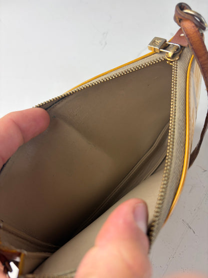 Vintage Louis Vuitton Monogram Vernis Clutch Bag Yellow Gold