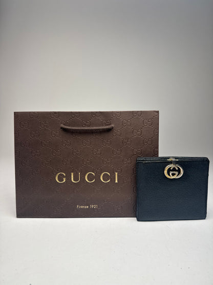 Vintage Gucci Leather Wallet black