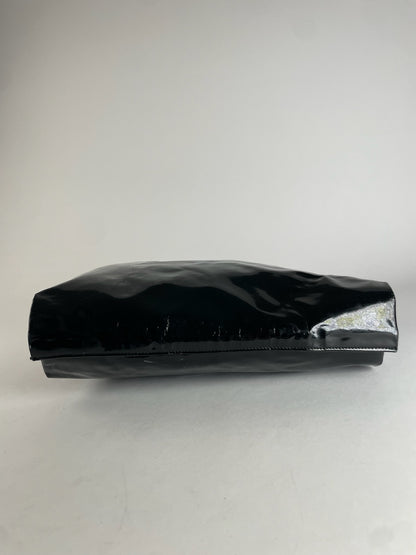 Vintage Gucci Patent Leather Handbag Black