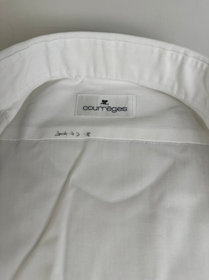 Vintage Courreges Cotton Blend Shirt White L