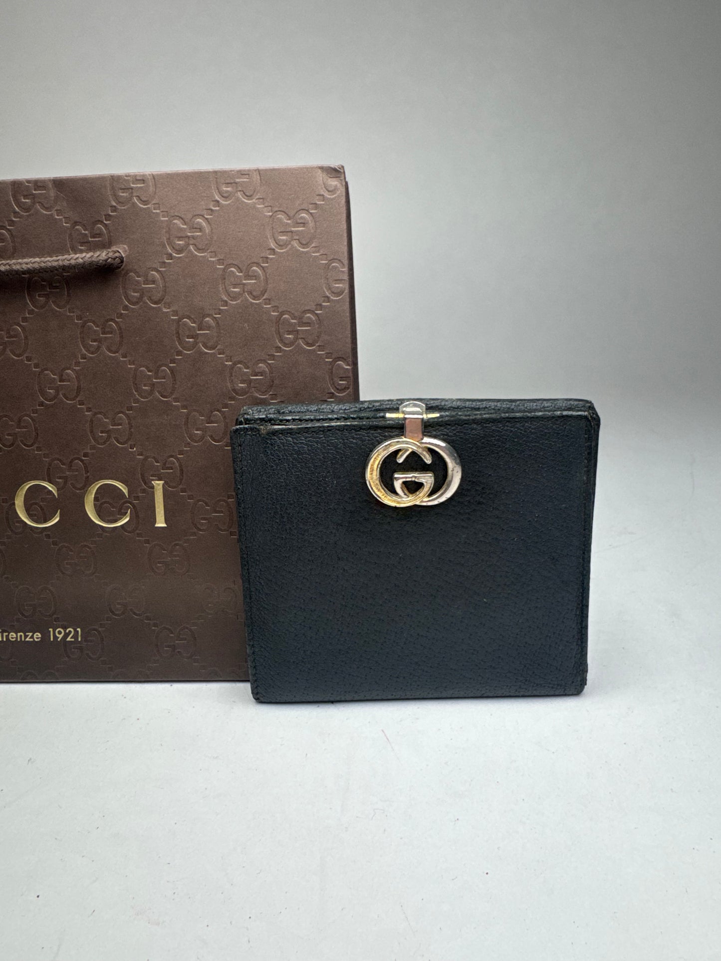 Vintage Gucci Leather Wallet black