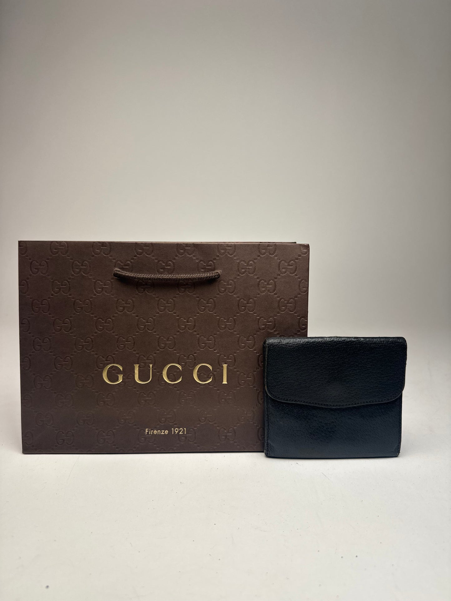 Vintage Gucci Leather Wallet black