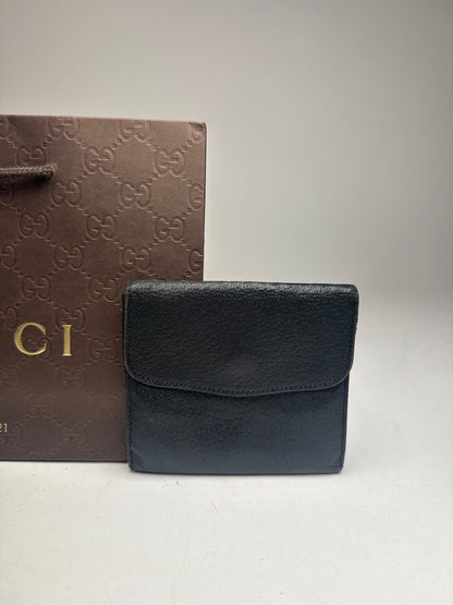 Vintage Gucci Leather Wallet black