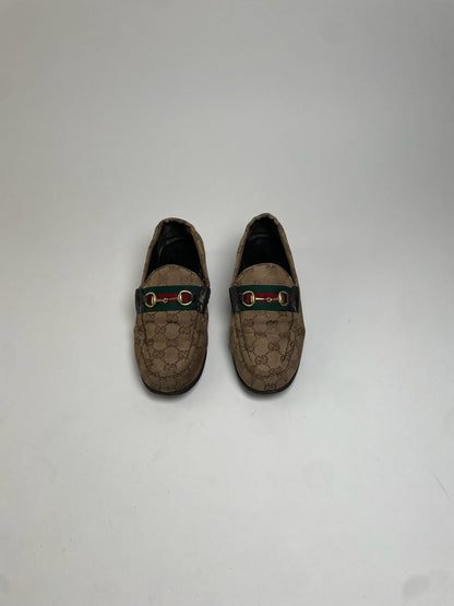 Vintage Gucci Monogram Horsebit Loafer EU37