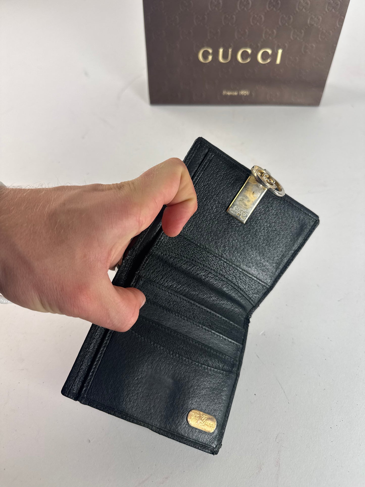 Vintage Gucci Leather Wallet black