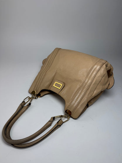 Vintage Chloe Leather Handbag Tote bag Beige