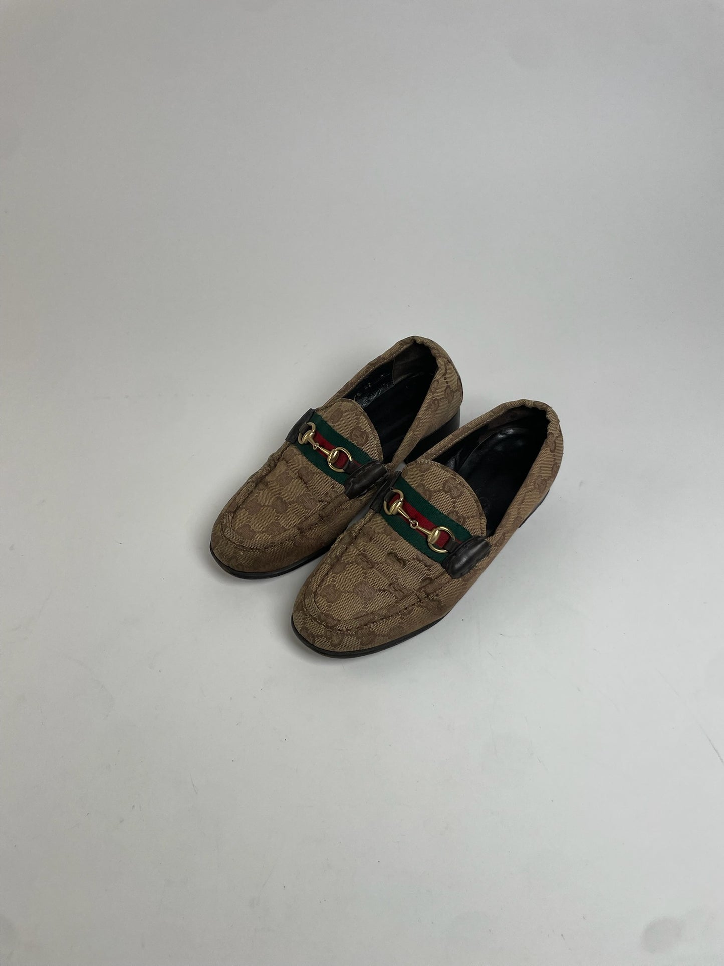 Vintage Gucci Monogram Horsebit Loafer EU37